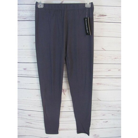 Conceited Women's Leggings One Size (24-30 x 26) Elastic Waist Solid Gray NWT - Picture 1 of 7
